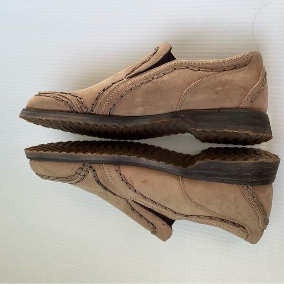 Bed/stu mens slip on leather loafer stitching detail size 13 tan - Picture 9 of 14